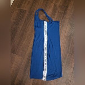 Blue Bebe Dress with Logo Strap